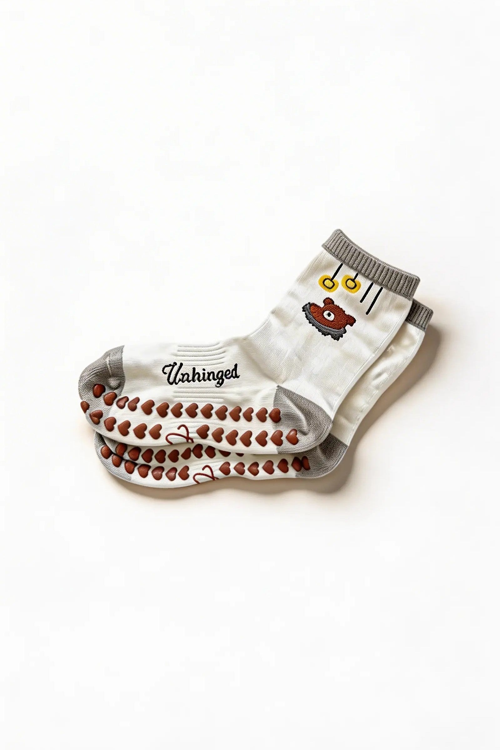 Beary Comfy Pilates Grip Socks