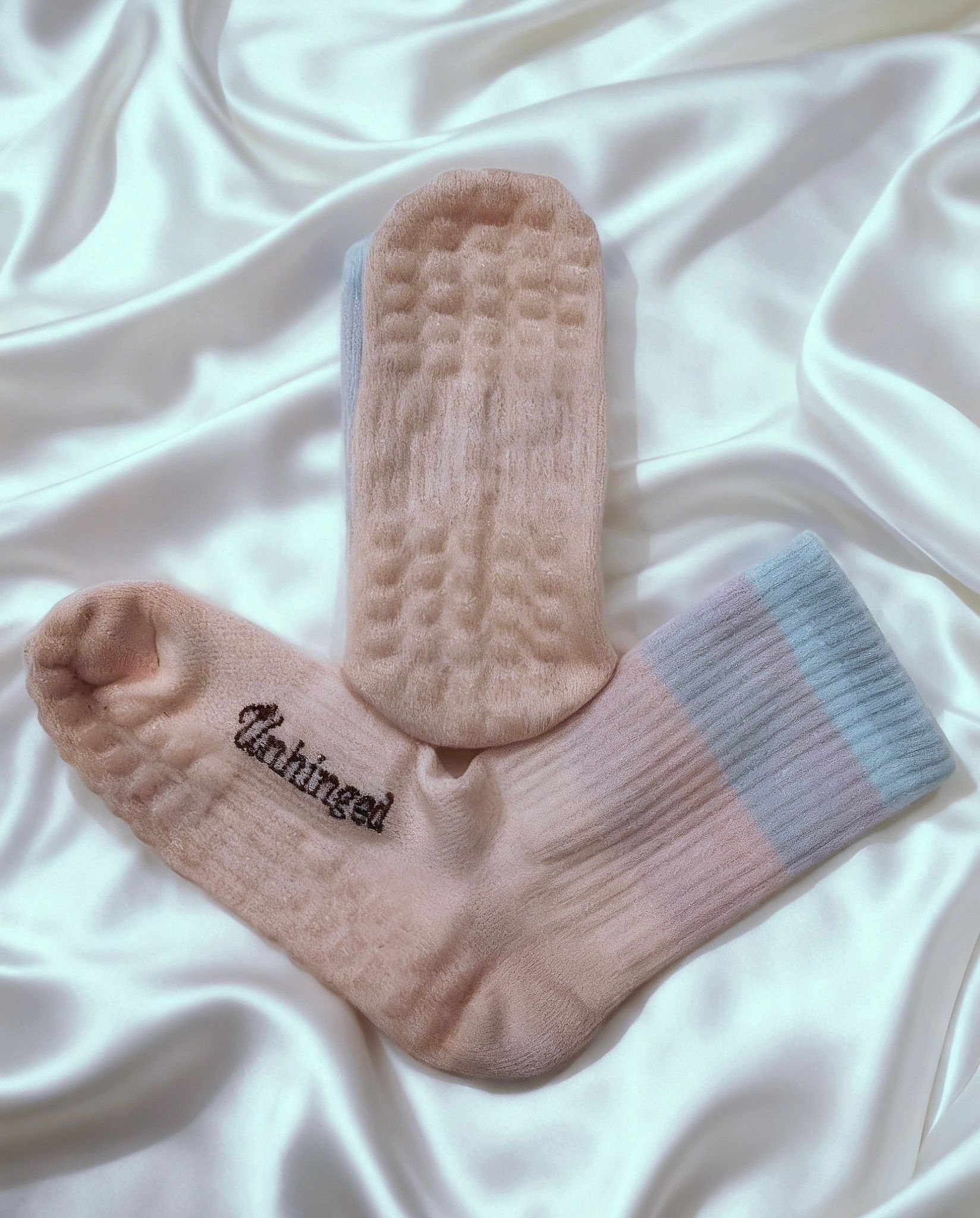 Pastel Cloud Pilates Grip Socks