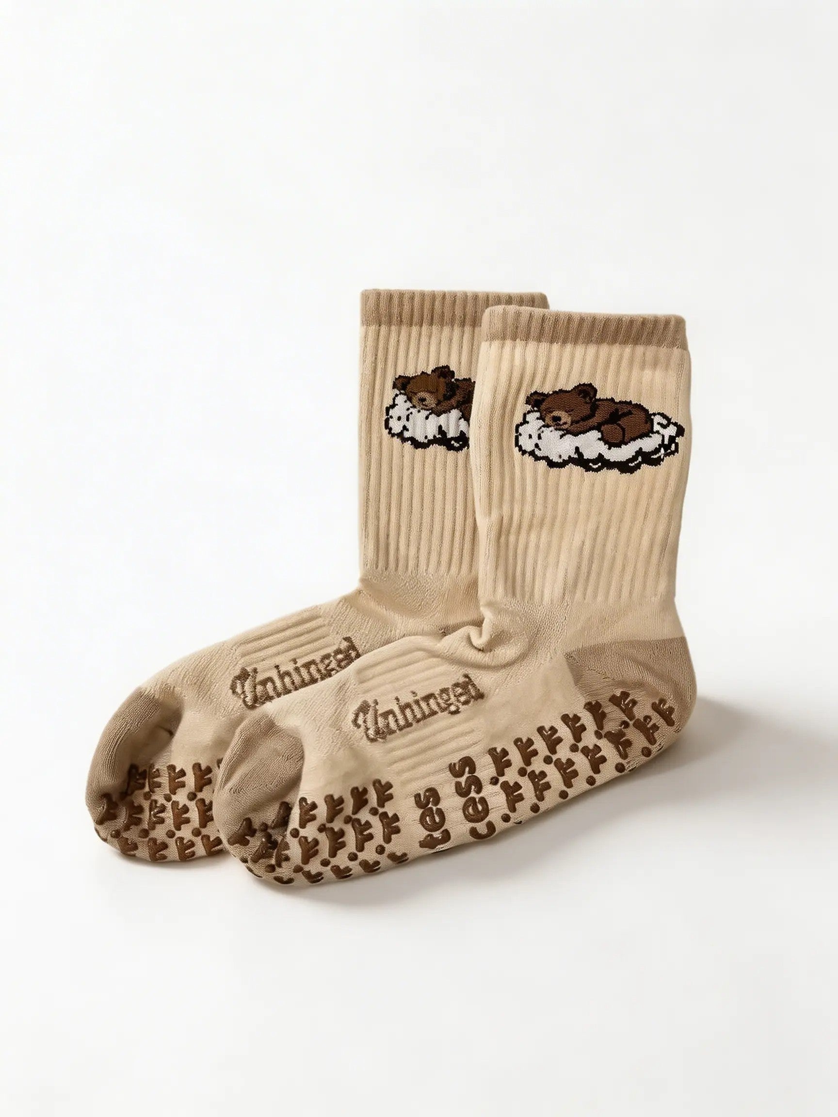 Dreamy Bear Pilates Grip Socks