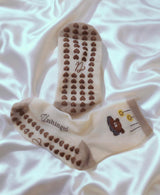 Beary Comfy Pilates Grip Socks