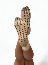 Beary Comfy Pilates Grip Socks